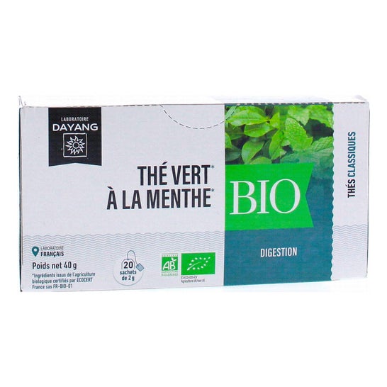 Dayang Thé Vert à La Menthe Bio 20 Sachets