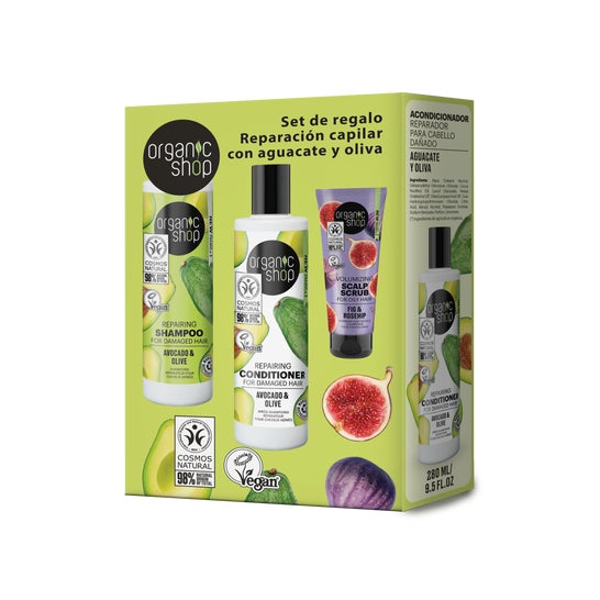 Organic Shop Set Réparateur Capillaire Avocat Olive