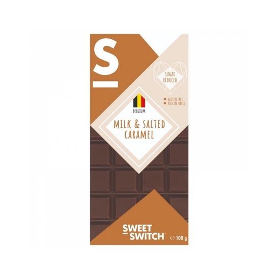 Sweet Switch Chocolat Belge au Lait et Caramel Salé 100g