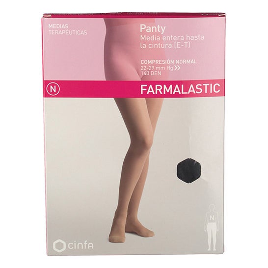 Farmalastic Panty Compression Normale Noir TM