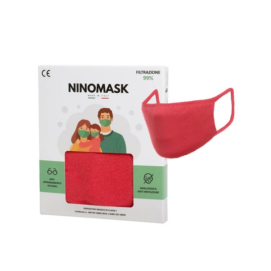 Ninomask Masque Femme Coloris Coral + 20 Filtres