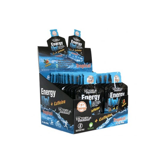 Victory Energy Up Gel +Cafeina Tropical 24x40g