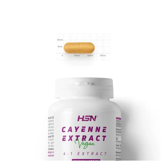 HSN Extracto de Cayena 4:1 500mg 120vcaps