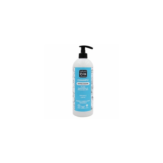 NaturaBIO Shampooing extra doux Acide hyaluronique Amandes 740 ml