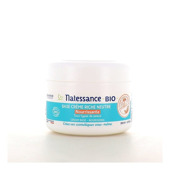 Natessance Base Crema Neutral Nutritiva Bio 200ml