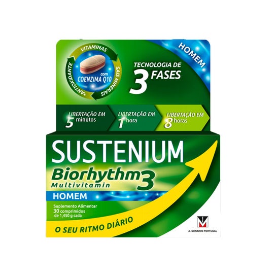 Sustenium Biorhythm 3 Multivitamin Homem 30comp