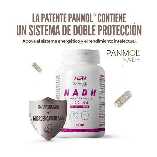 HSN NADH Microencapsulado 100mg Panmol®️ 60vcaps
