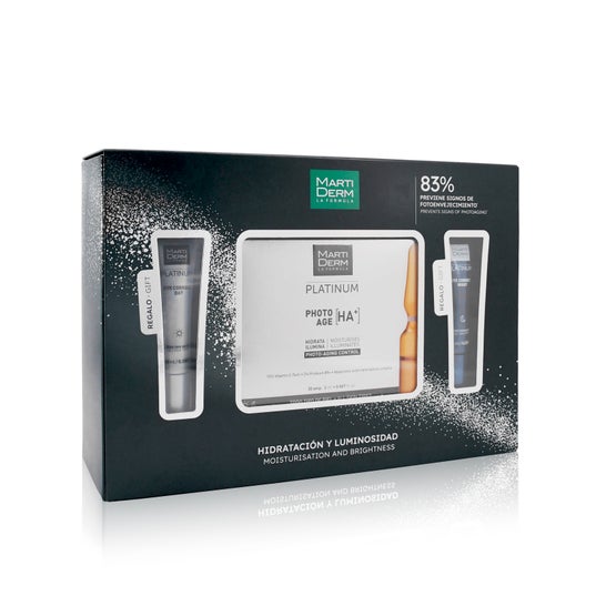 Martiderm Pack Platinum Photo Age HA+ 30 Ampoules + Platinum Eye Correct 2x10ml