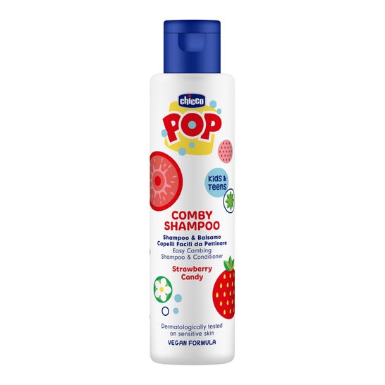 Chicco Pop Comby Shampooing & Après-Shampooing Fraise 250 ml