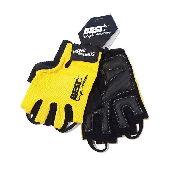 Best Protein Guantes Fitness Best Protein Amarillos Talla L