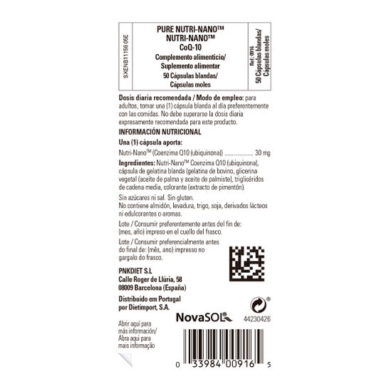 Solgar NutriNano Coq10 3.1x 50 gélules