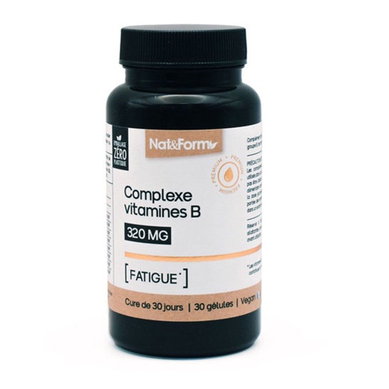 Nat&Form Complexe Vitamines B 320mg 30 Gélules