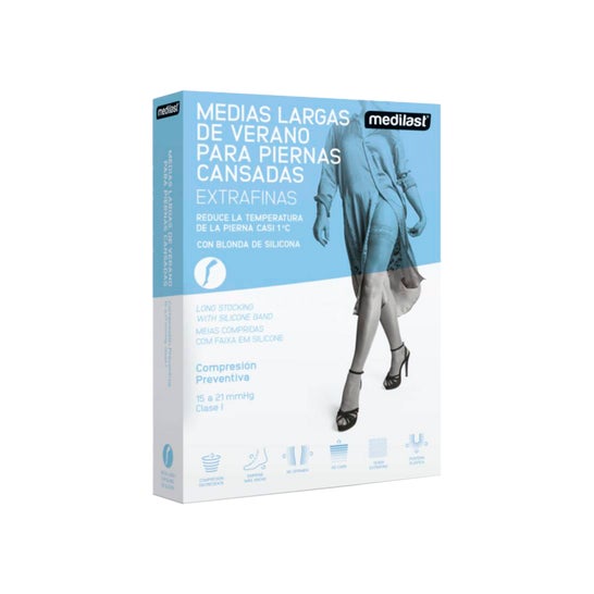 Medilast Chaussette Longues A-F Compression Légère TM Beige 1ut