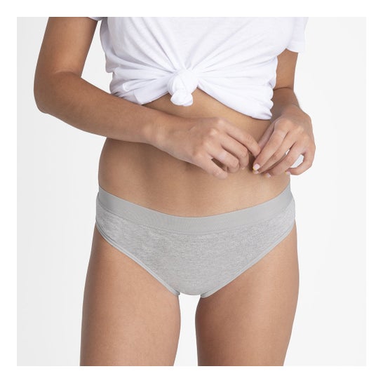 Platanomelon Kiwitas Menstrual Briefs Classic Sporty M Grey