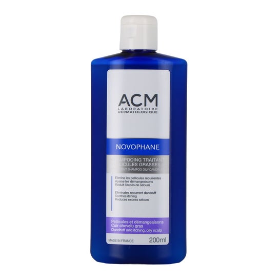 Novophane Shampooing traitant antipelliculaire cheveux gras 200 ml