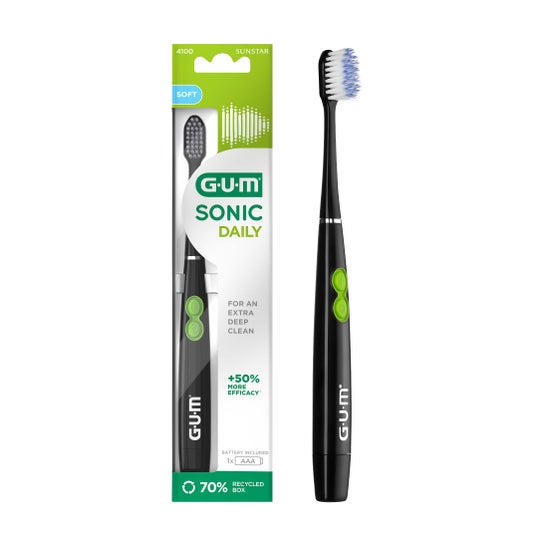 GUM Sonic Daily Brosse à Dents Spazz Noir 1 Unité