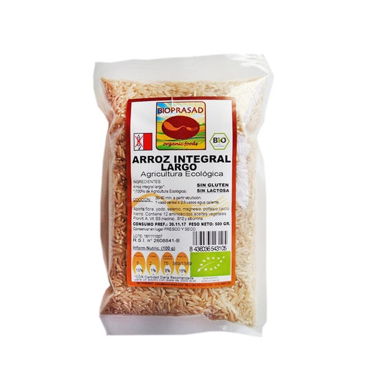 Bioprasad Riz Complet Complet Bio Sans Gluten 1kg