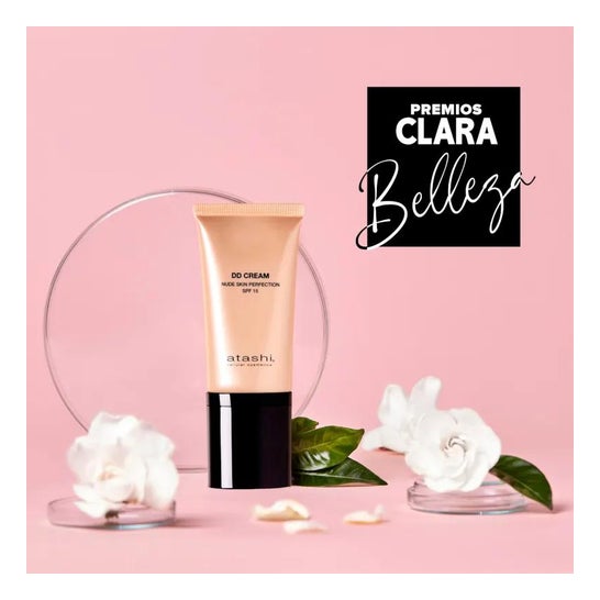 Atashi Set DD Cream Medio + Contorno + Iluminador + Brocha Atashi Set DD Cream Medio + Contorno + Iluminador + Brocha