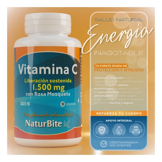 Naturbite Vitamina C 1500mg 90tabs