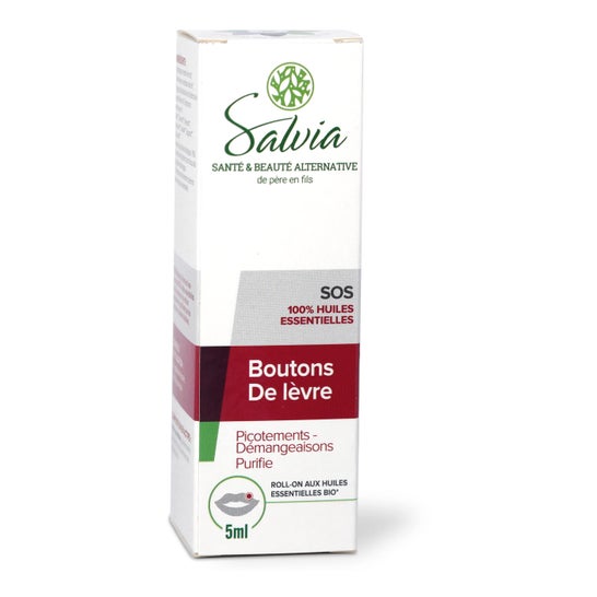 Salvia Roll-On Sos Boutons de Lèvres 5ml