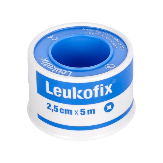 Bande adhésive hypoallergénique Leukofix 2,5cmx5m