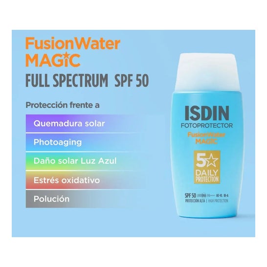ISDIN Set Fusion Water Magic SPF50+ 50 ml + Gel Crème SPF50 100 ml