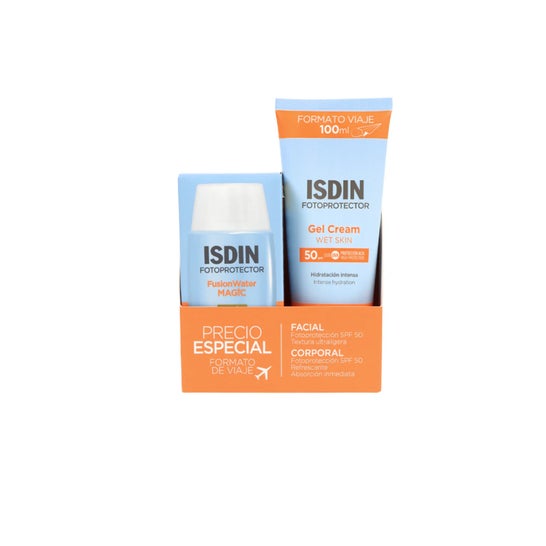 ISDIN Set Fusion Water Magic SPF50+ 50 ml + Gel Crème SPF50 100 ml