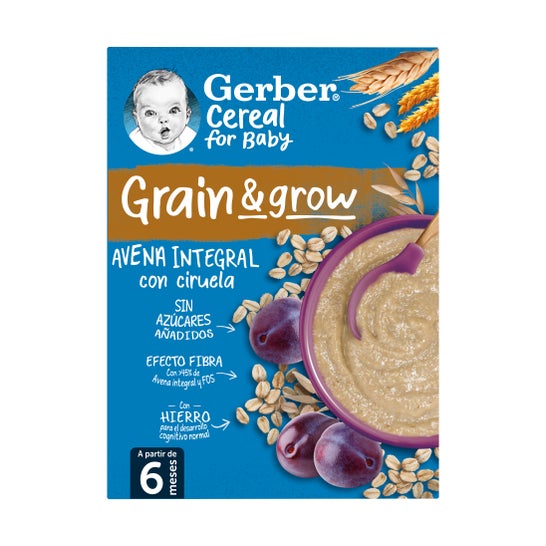 Gerber Grain&amp;Grown Avoine à grains entiers avec prune 250g
