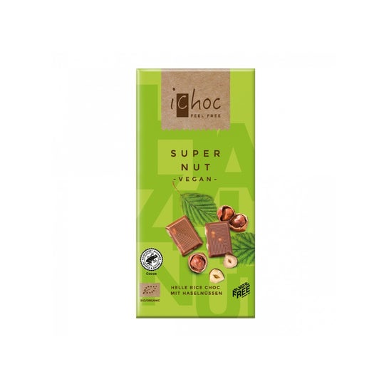 iChoc Chocolat avec Noisettes Bio Vegan 80g