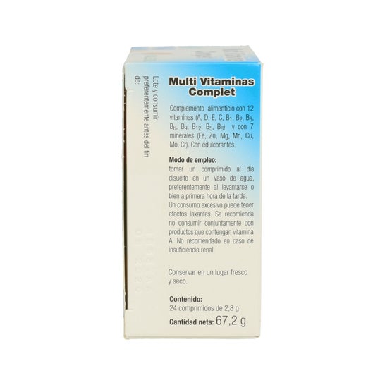 Vallesol Multivitamines et oligo-éléments 24comp