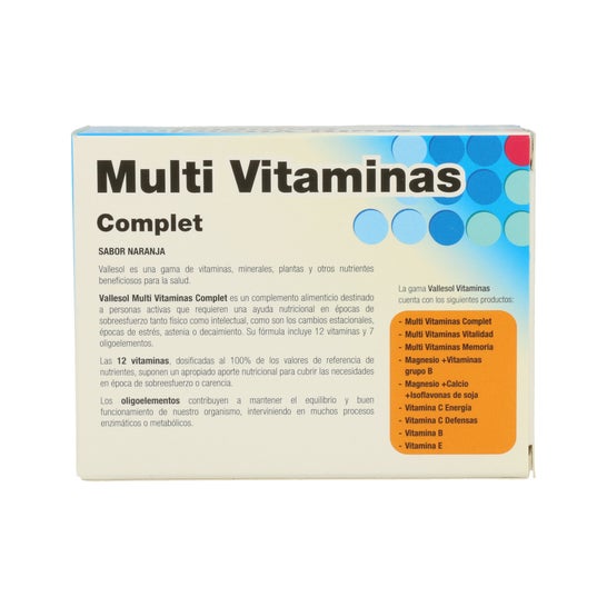 Vallesol Multivitamines et oligo-éléments 24comp