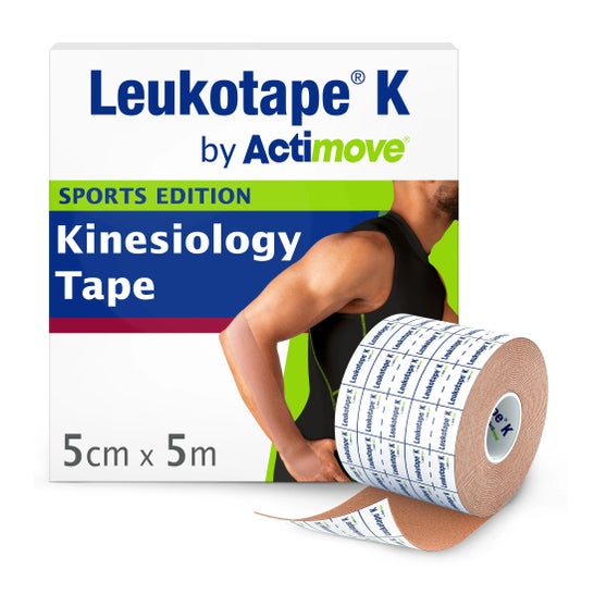 Leukotape K Neuro Muscular Tecnical Bandage Vnm beige 5 Cm X 5 Cm X 5 C