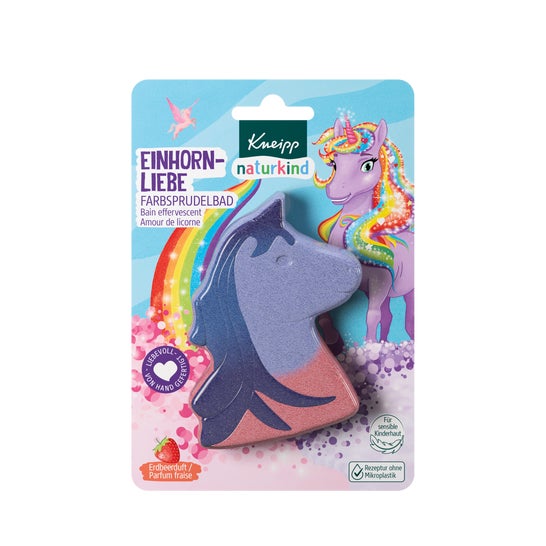 Kneipp Naturkind Bain Effervescent Amour de Licorne Fraise 1ut