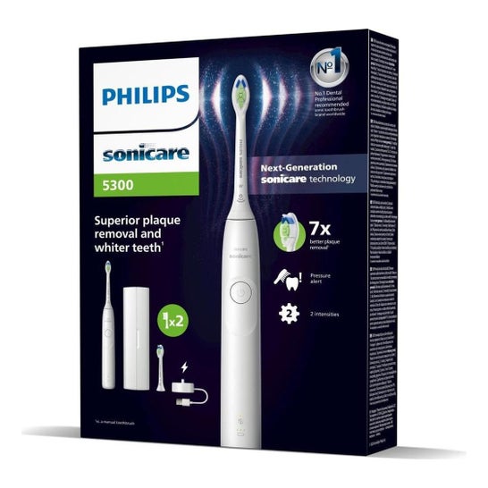 Philips Sonicare Brosse à dents électrique Série 5300 Blanc 1 unité