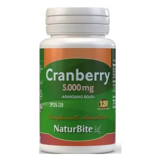 Naturbite Cranberry Canneberge Rouge 5000mg 120comp Naturbite Cranberry Canneberge Rouge 5000mg 120comp