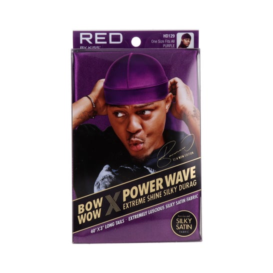 Red By Kiss Power Wave Extreme Silky Durag Purple 1ut