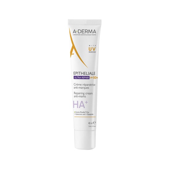 A-Derma Epitheliale AH Ultra SPF50+ Crème Réparatrice Anti Marques 40ml