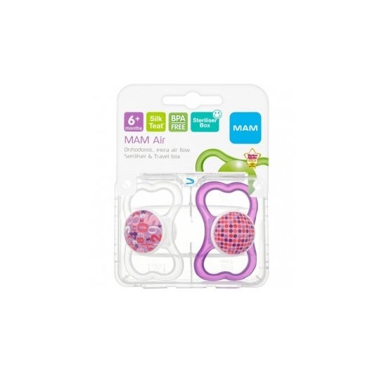 Tétine en silicone pour suceur d'air MAM 2pcs