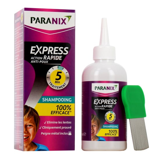 Paranix Shampooing anti-poux Express + Peigne 200 ml