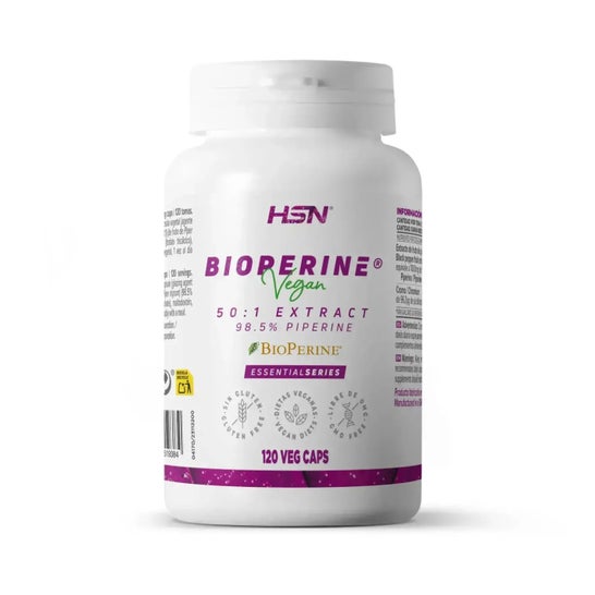 HSN Extracto de Pimienta Negra Bioperine® 50:1 20mg 120vcaps