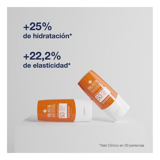 Rilastil Sun System Stick Solaire Transparent Zones Sensibles SPF50+ 3x8,5 g