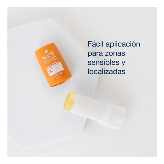 Rilastil Sun System Stick Solaire Transparent Zones Sensibles SPF50+ 3x8,5 g