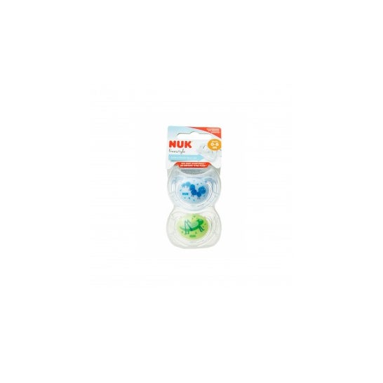 Nuk Pacifier In The Air Anatomical Silicone 0-6m 2uds 2uds