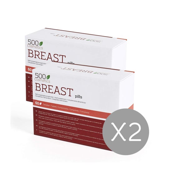 500cosmétiques Seins 60 Comprimés x2