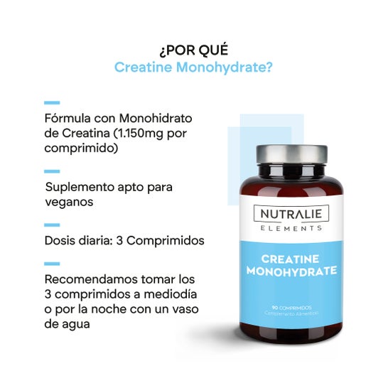 Nutralie Créatine Monohydratée 6000mg 90 Comprimés