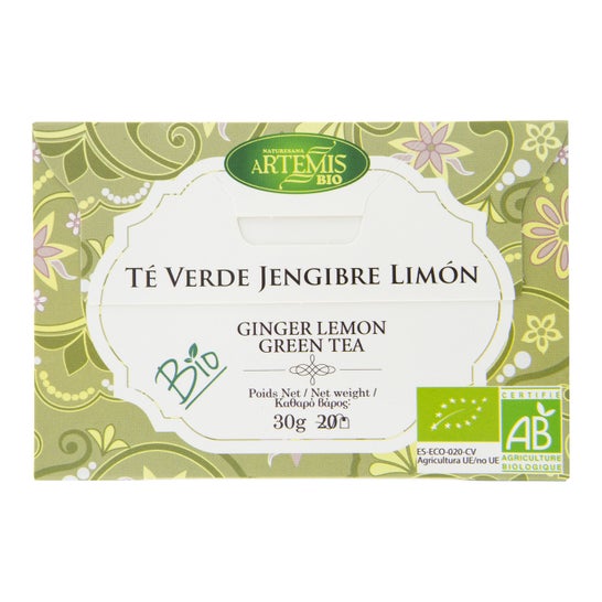 Artemis Thé Vert Gingembre et Citron 20 filtres