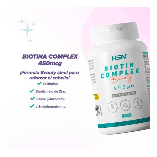 HSN Biotina Complex 450mcg 120comp