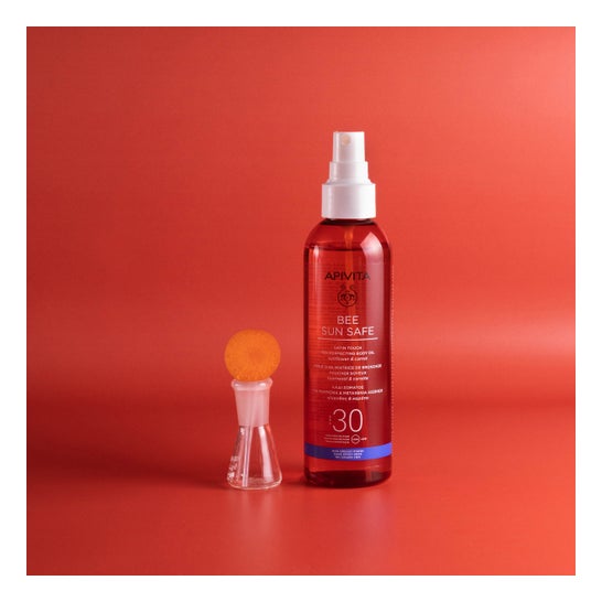 Apivita Bee Sun Safe Huile Corps Bronzage SPF30 200 ml