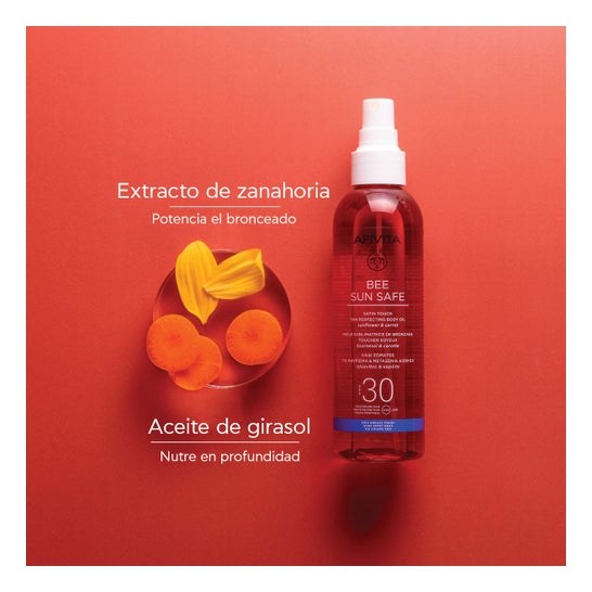 Apivita Bee Sun Safe Huile Corps Bronzage SPF30 200 ml
