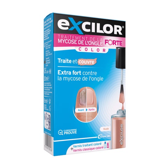 Excilor Forte Color Traitement Mycose Ongles Nude 30ml